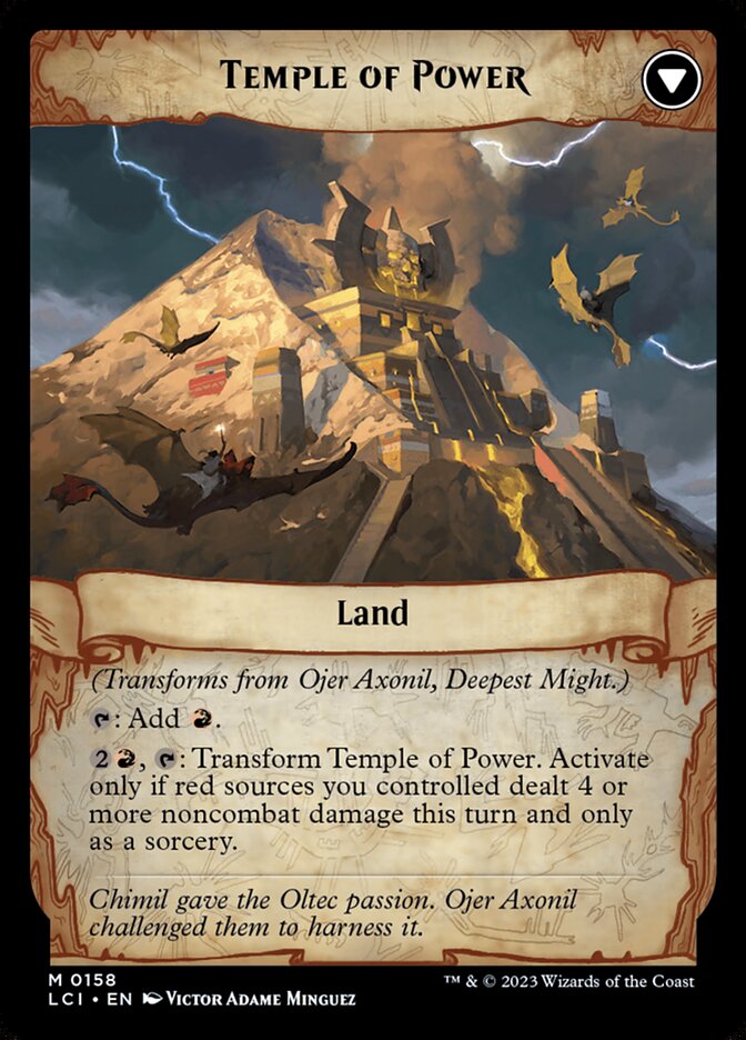 Ojer Axonil, Deepest Might // Temple of Power, The lost caverns of ixalan Card Art