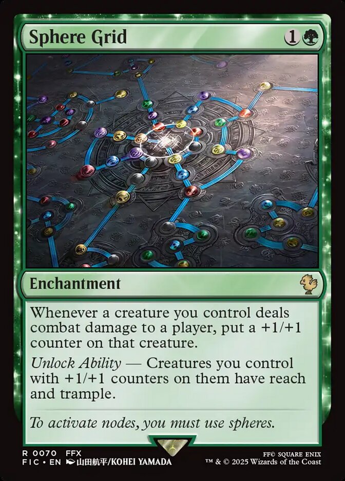 Sphere Grid, Final fantasy commander Card Art