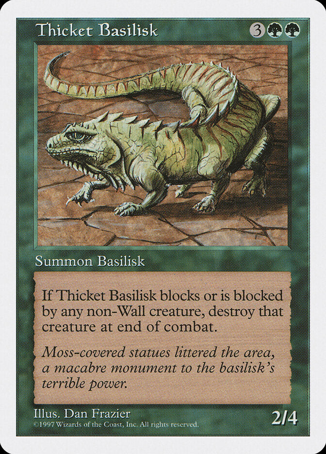 Thicket Basilisk, Fifth Edition Card Art
