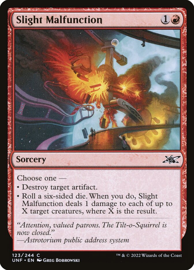 Slight Malfunction, Unfinity Card Art