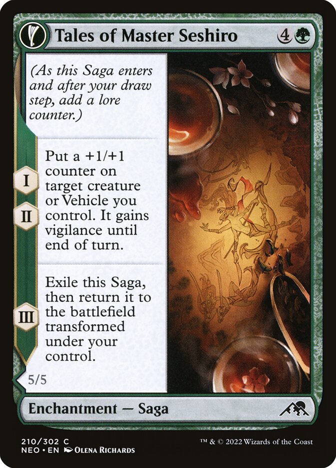 Tales of Master Seshiro // Seshiro's Living Legacy, Kamigawa: neon dynasty Card Art
