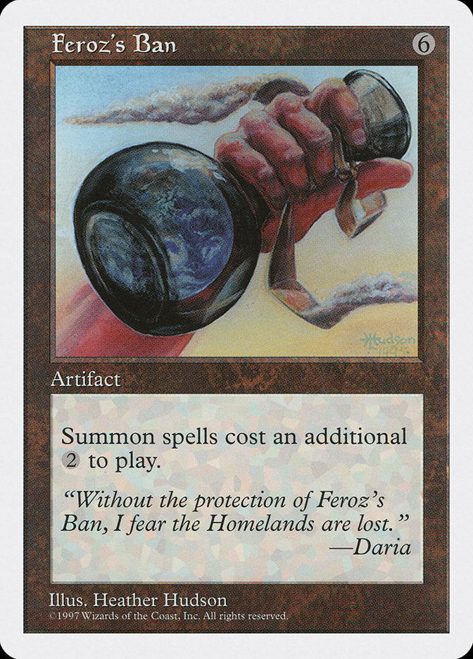 Feroz's Ban, Fifth edition Card Art