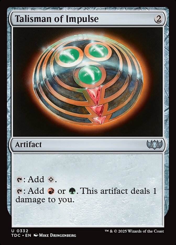 Talisman of Impulse, Tarkir: Dragonstorm Commander Card Art