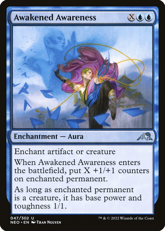 Awakened Awareness, Kamigawa: neon dynasty Card Art