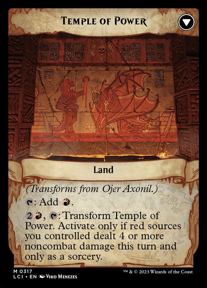 Ojer Axonil, Deepest Might // Temple of Power, The lost caverns of ixalan Card Art