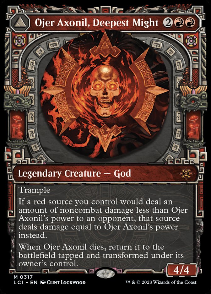 Ojer Axonil, Deepest Might // Temple of Power, The lost caverns of ixalan Card Art