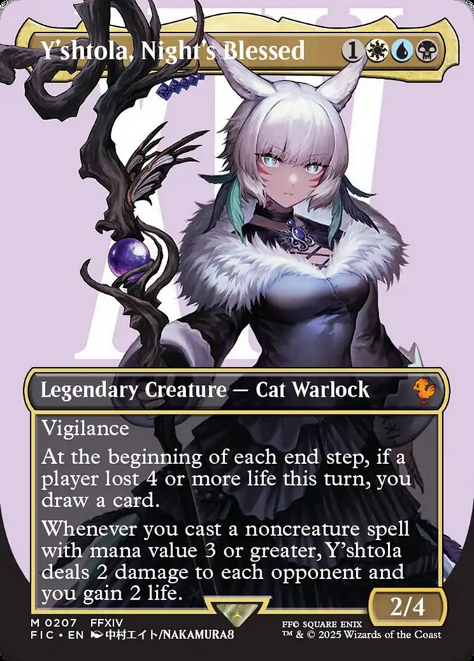 Y'shtola, Night's Blessed, Final Fantasy Commander Card Art