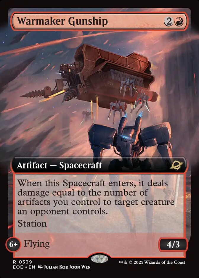 Warmaker Gunship, Edge Of Eternities Card Art