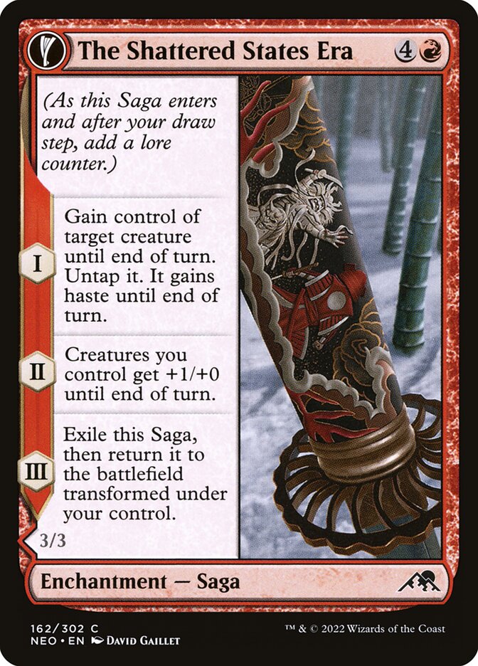 The Shattered States Era // Nameless Conqueror, Kamigawa: neon dynasty Card Art