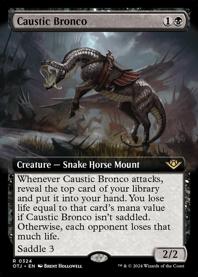 Caustic Bronco, Outlaws Of Thunder Junction Card Art