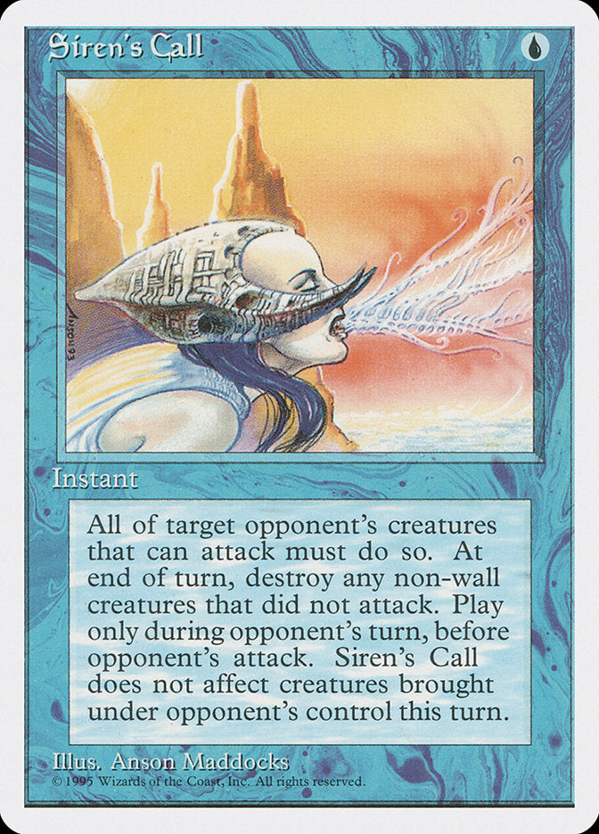 Siren's Call, Fourth Edition Card Art
