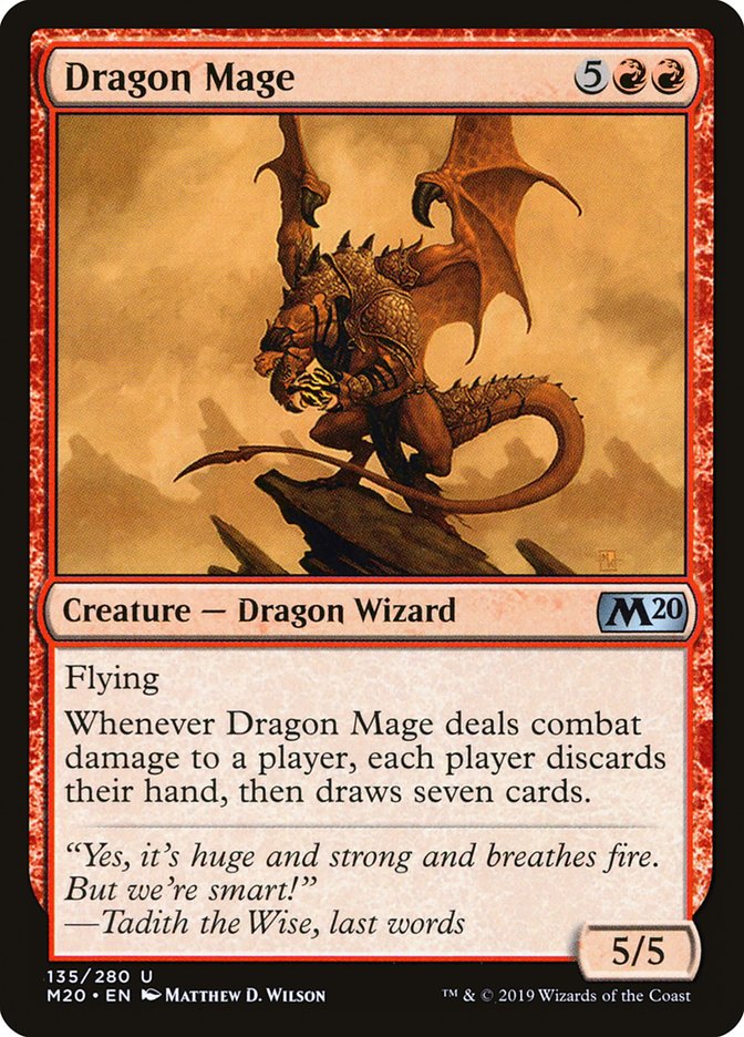Dragon Mage, Core Set 2020 Card Art