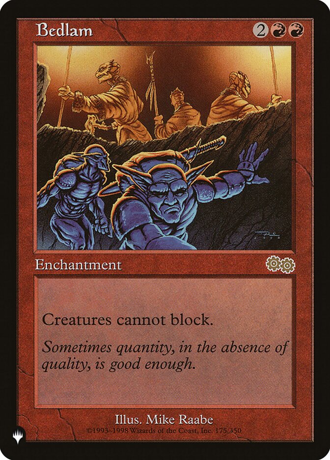 Bedlam, The list Card Art