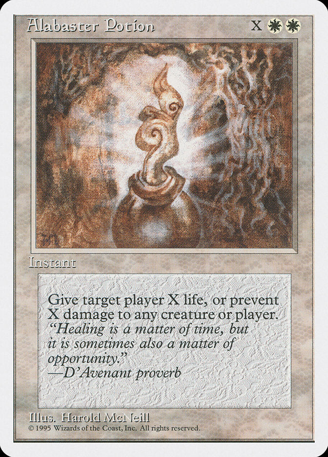 Alabaster Potion, Fourth edition Card Art