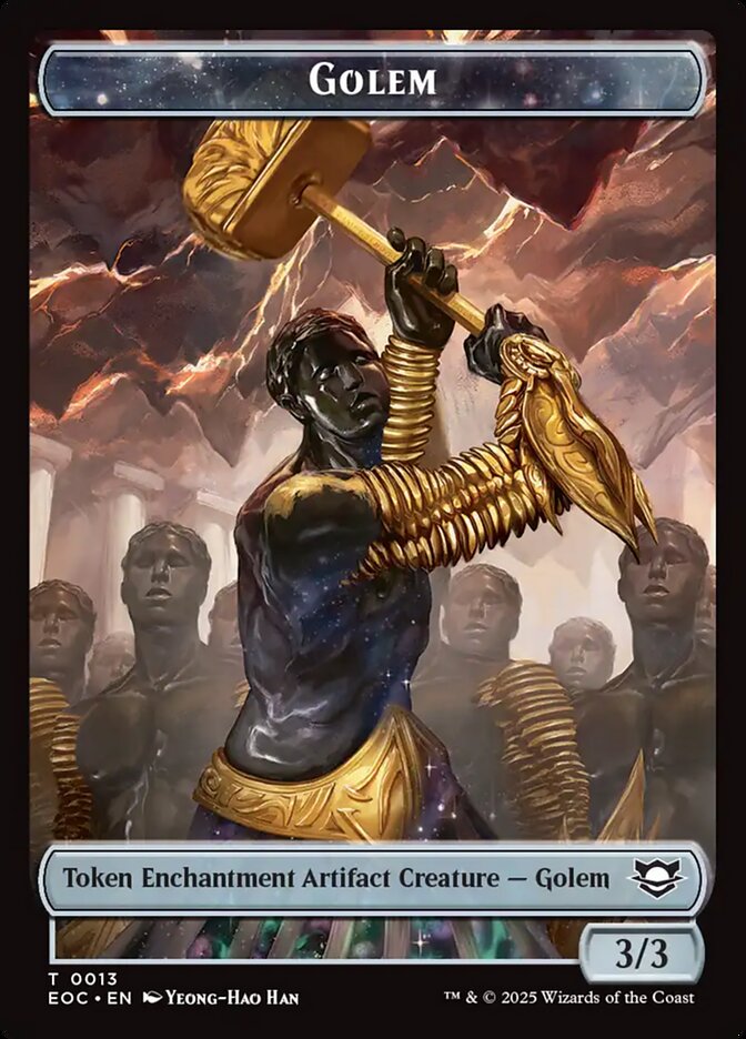 Golem, Edge Of Eternities Commander Tokens Card Art