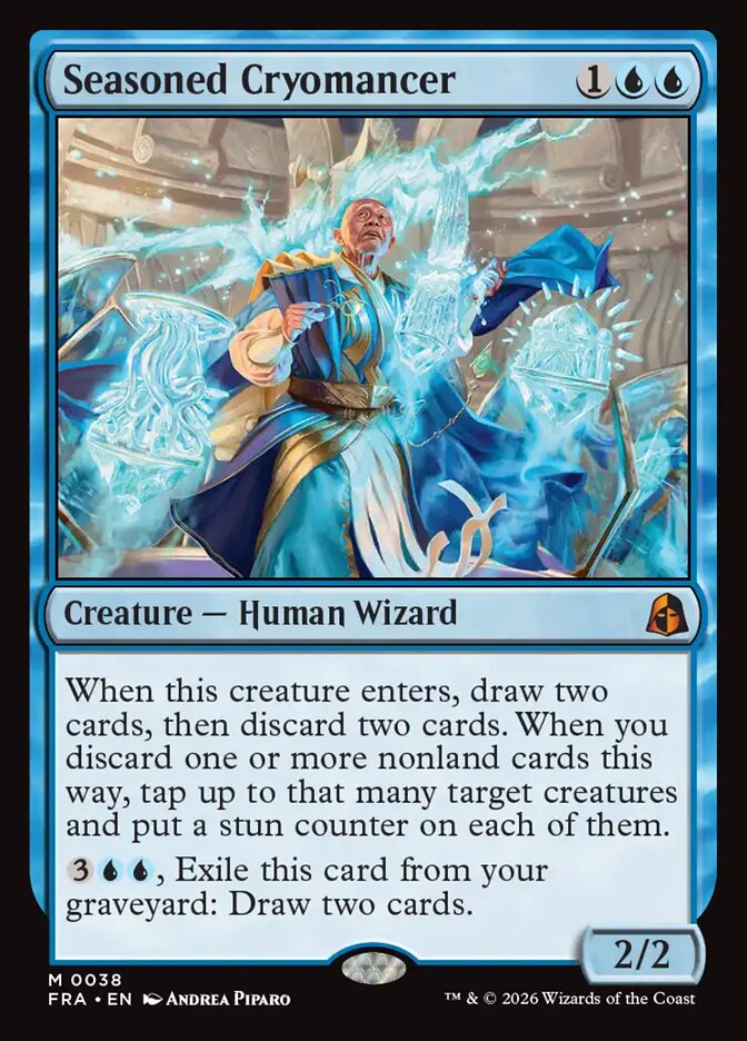 Seasoned Cryomancer, Reality Fracture Card Art