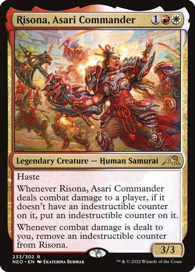 Risona, Asari Commander, Kamigawa: neon dynasty Card Art