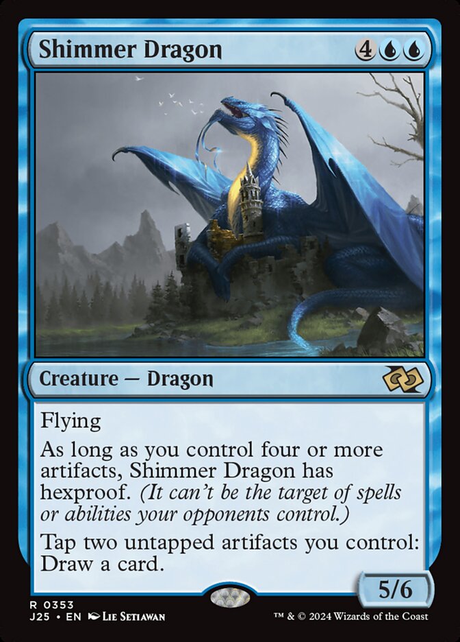 Shimmer Dragon, Foundations Jumpstart Card Art