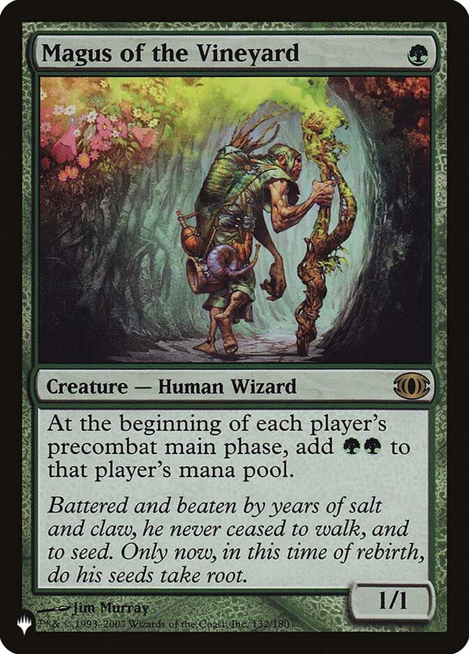 Magus of the Vineyard, The List Card Art