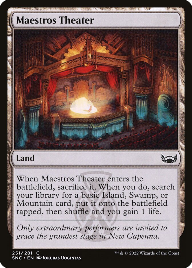 Maestros Theater, Streets Of New Capenna Card Art