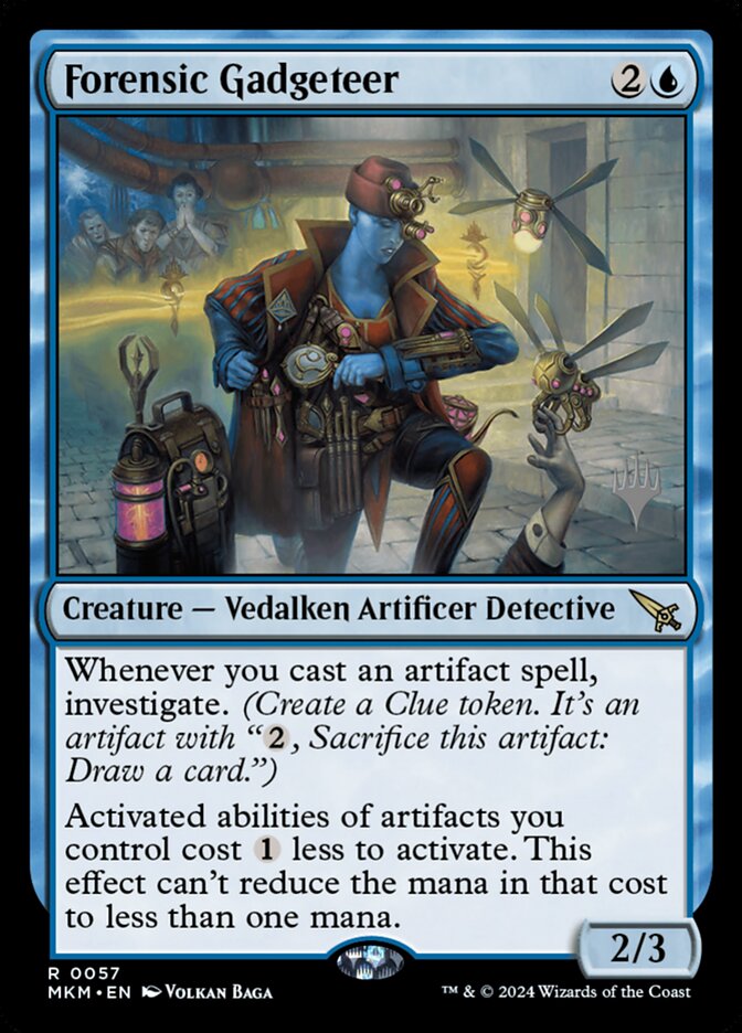 Forensic Gadgeteer, Murders at karlov manor promos Card Art