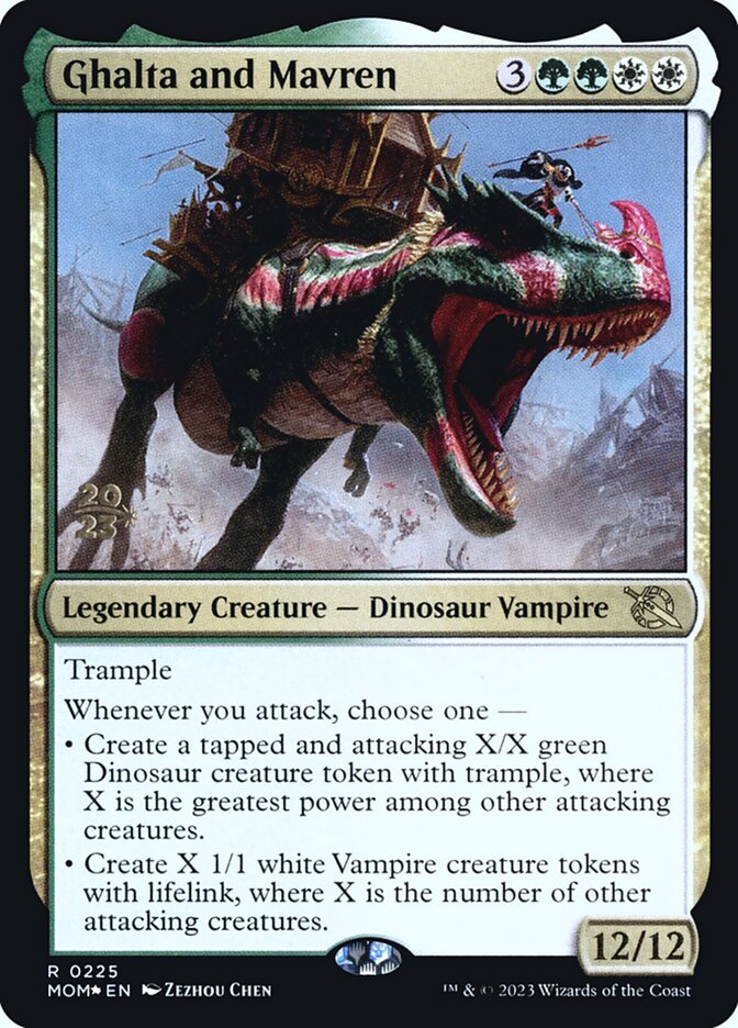 Ghalta and Mavren, March of the machine promos Card Art