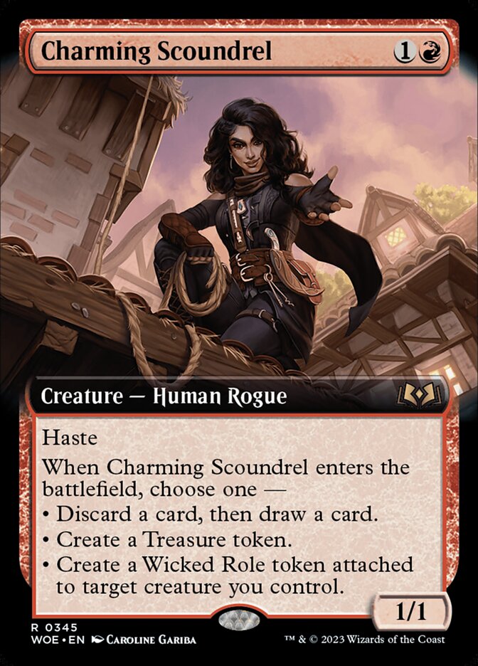 Charming Scoundrel, Wilds of eldraine Card Art