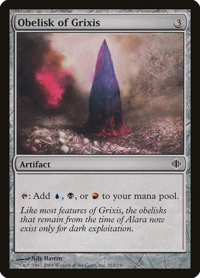 Obelisk of Grixis, Shards of alara Card Art