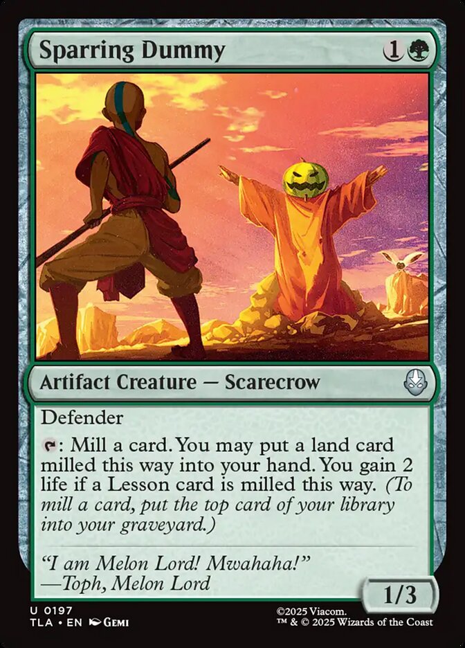 Sparring Dummy, Avatar: The Last Airbender Card Art