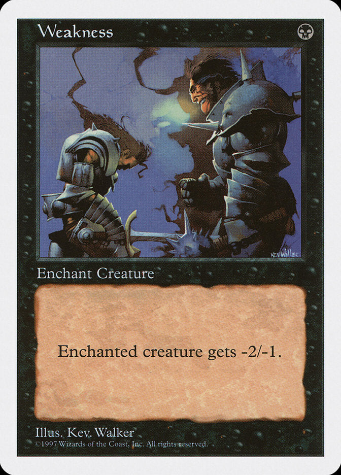 Weakness, Fifth edition Card Art