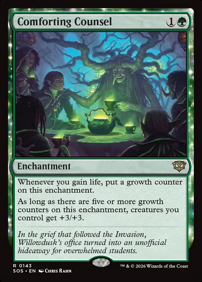 Comforting Counsel, Secrets Of Strixhaven Card Art