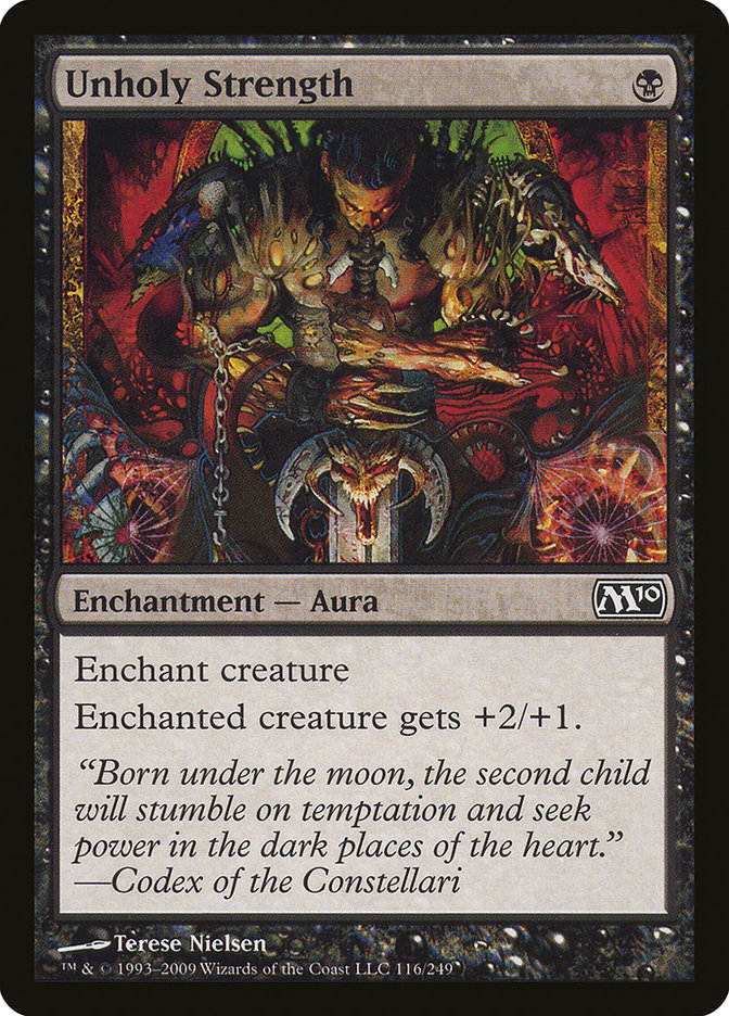 Unholy Strength, Magic 2010 Card Art