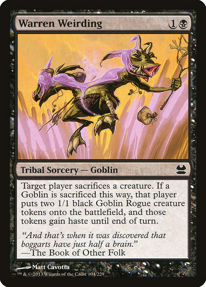 Warren Weirding, Modern masters Card Art