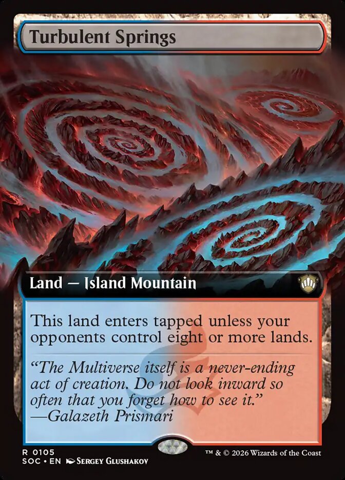Turbulent Springs, Secrets Of Strixhaven Commander Card Art