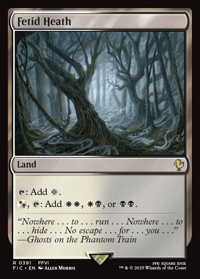 Fetid Heath, Final fantasy commander Card Art