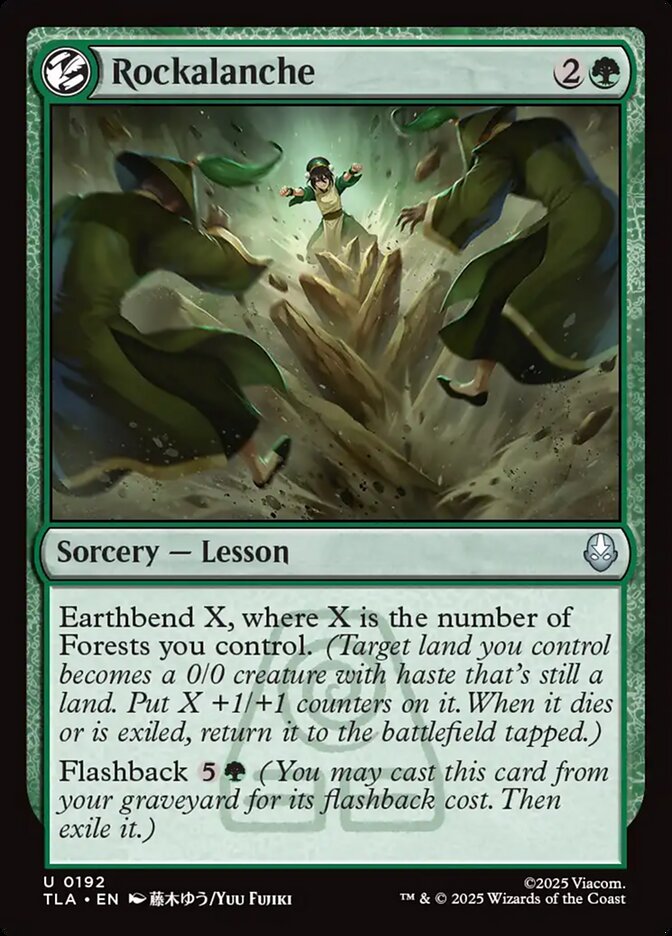 Rockalanche, Avatar: The Last Airbender Card Art