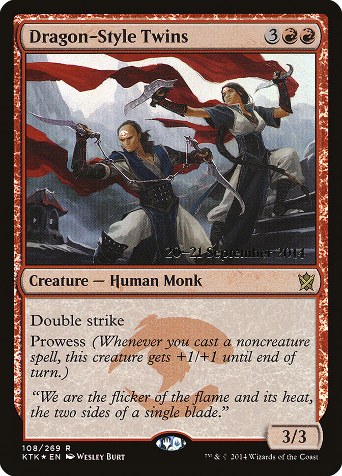 Dragon-Style Twins, Khans Of Tarkir Promos Card Art