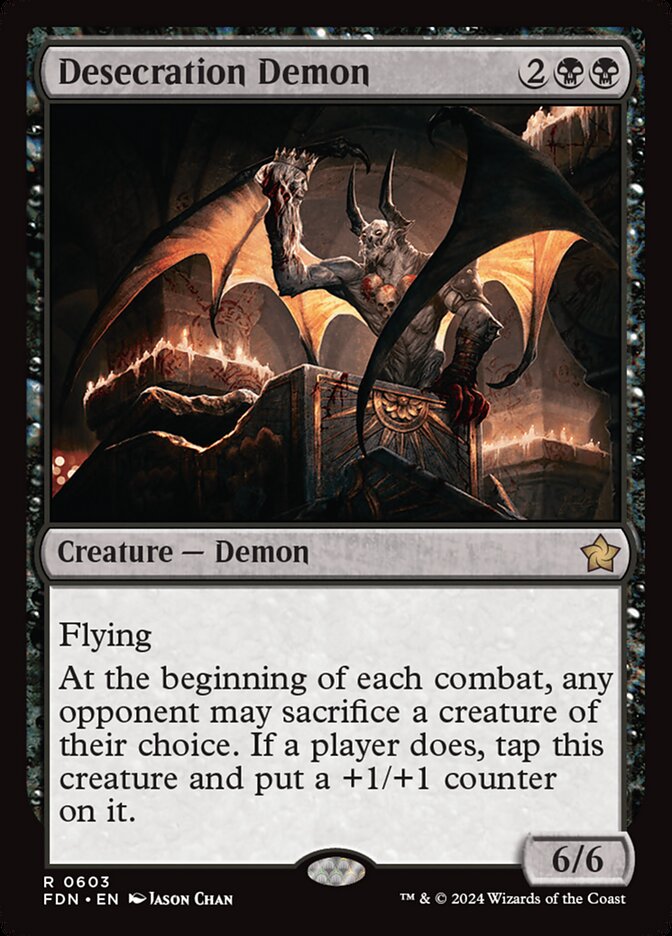 Desecration Demon, Foundations Card Art