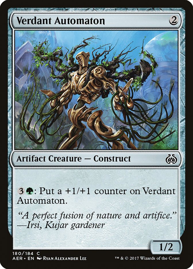 Verdant Automaton, Aether revolt Card Art
