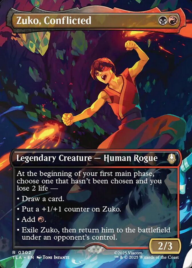Zuko, Conflicted, Avatar: The Last Airbender Card Art