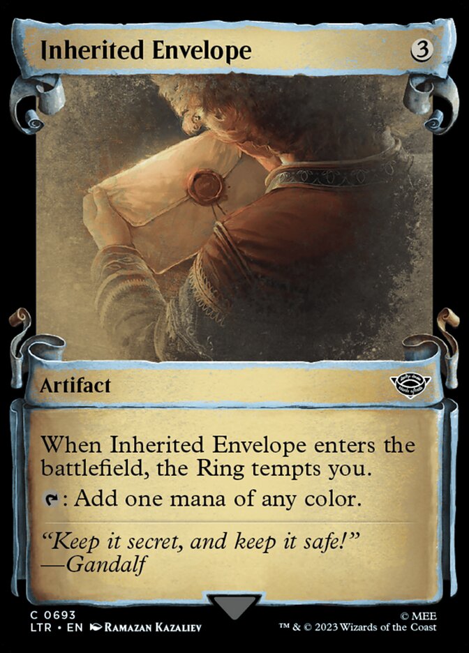 Inherited Envelope, The lord of the rings: tales of middle-earth Card Art