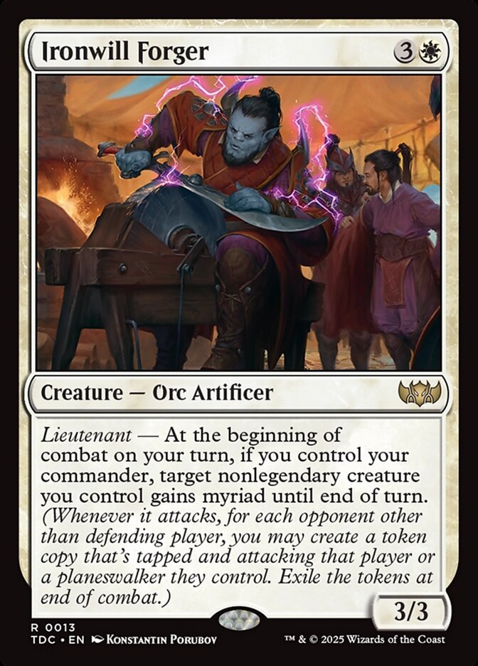 Ironwill Forger, Tarkir: dragonstorm commander Card Art