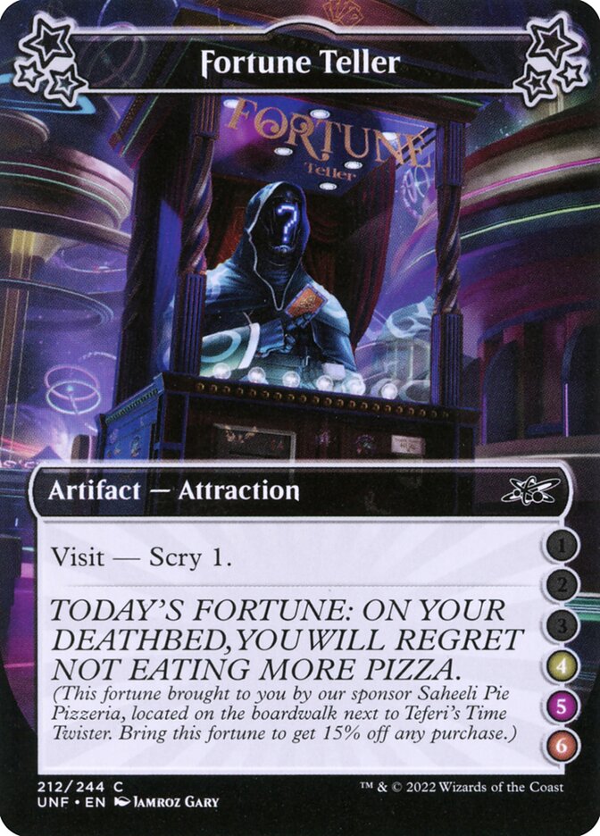Fortune Teller, Unfinity Card Art