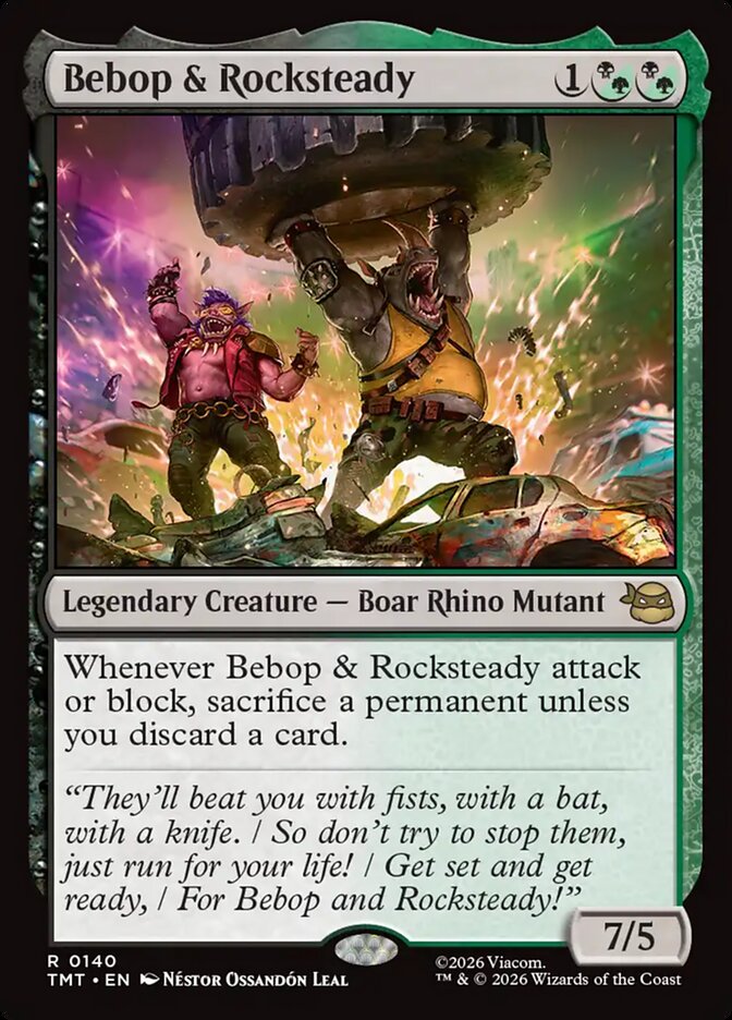 Bebop & Rocksteady, Teenage Mutant Ninja Turtles Card Art