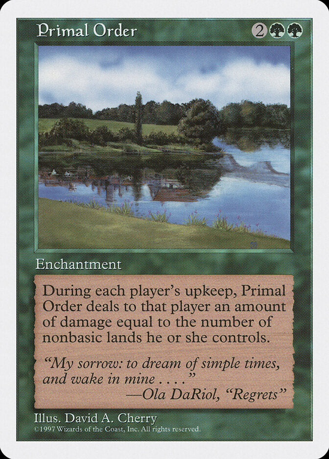 Primal Order, Fifth Edition Card Art