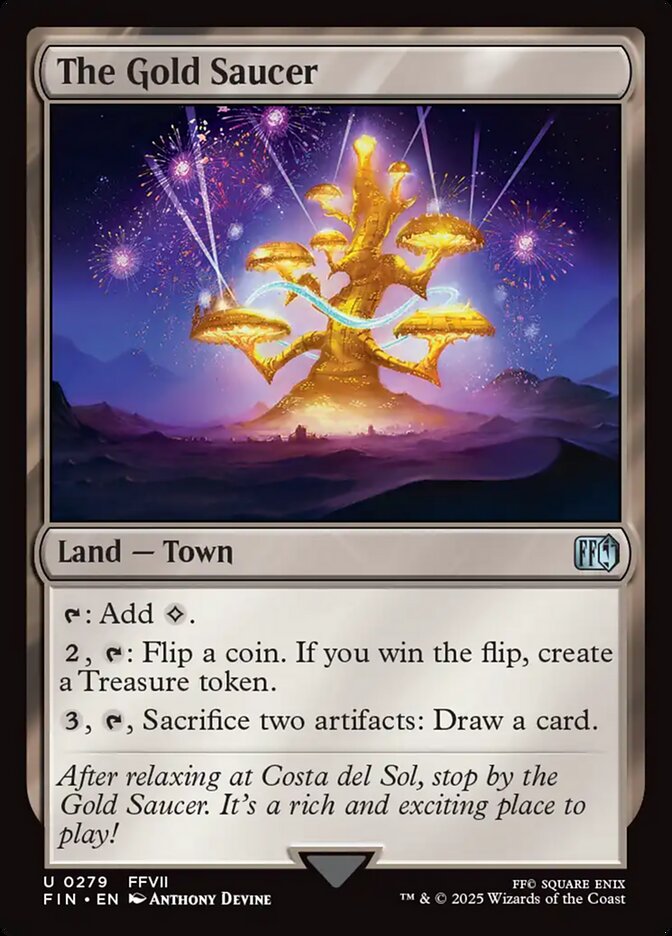 The Gold Saucer, Final fantasy Card Art