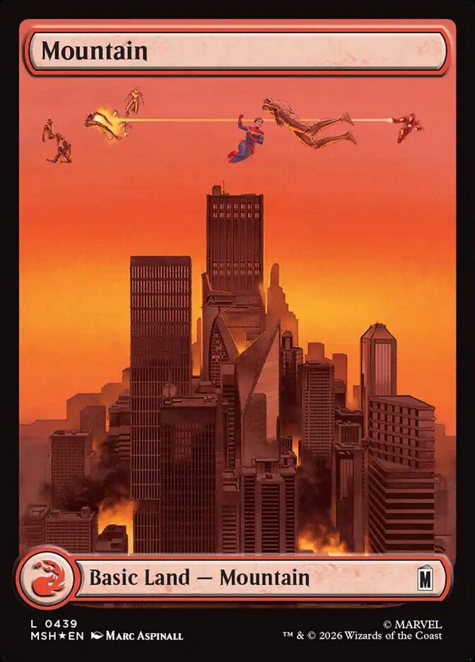 Mountain, Marvel Super Heroes Card Art