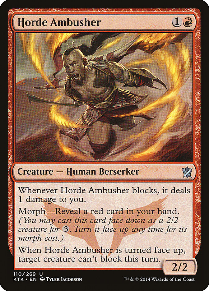 Horde Ambusher, Khans of tarkir Card Art