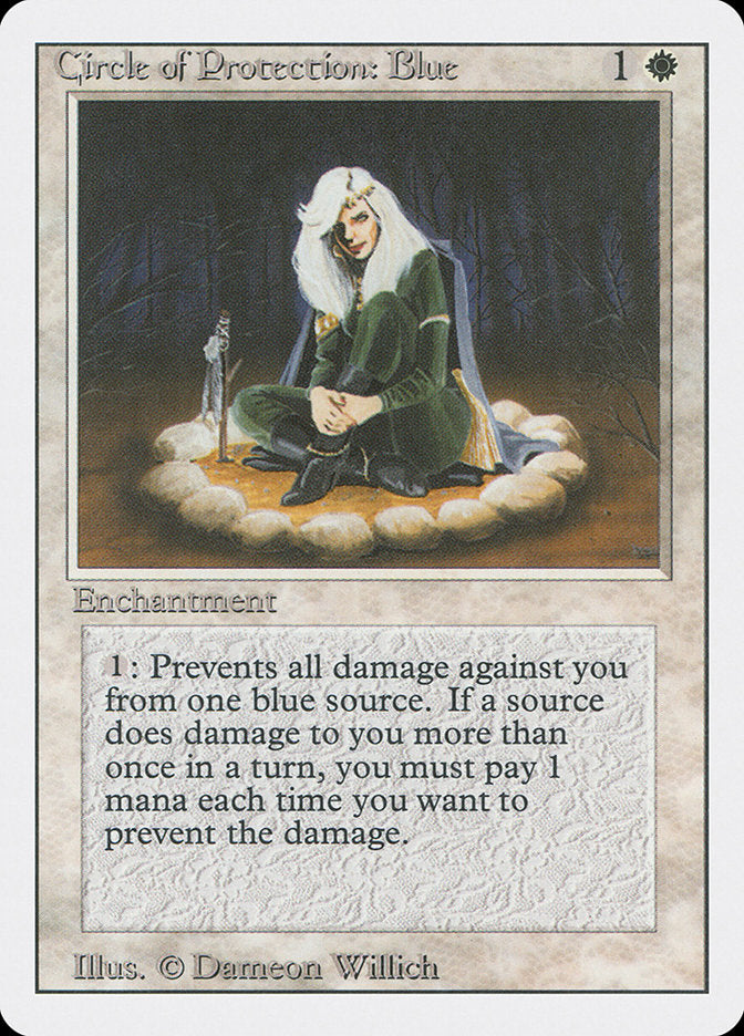 Circle of Protection: Blue, Revised edition Card Art