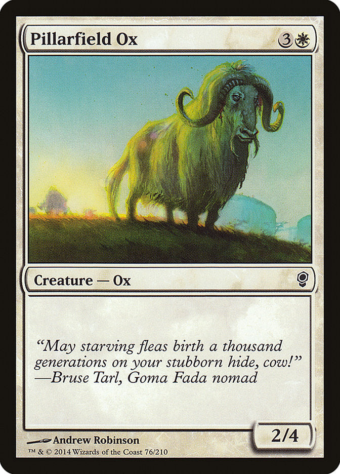 Pillarfield Ox, Conspiracy Card Art